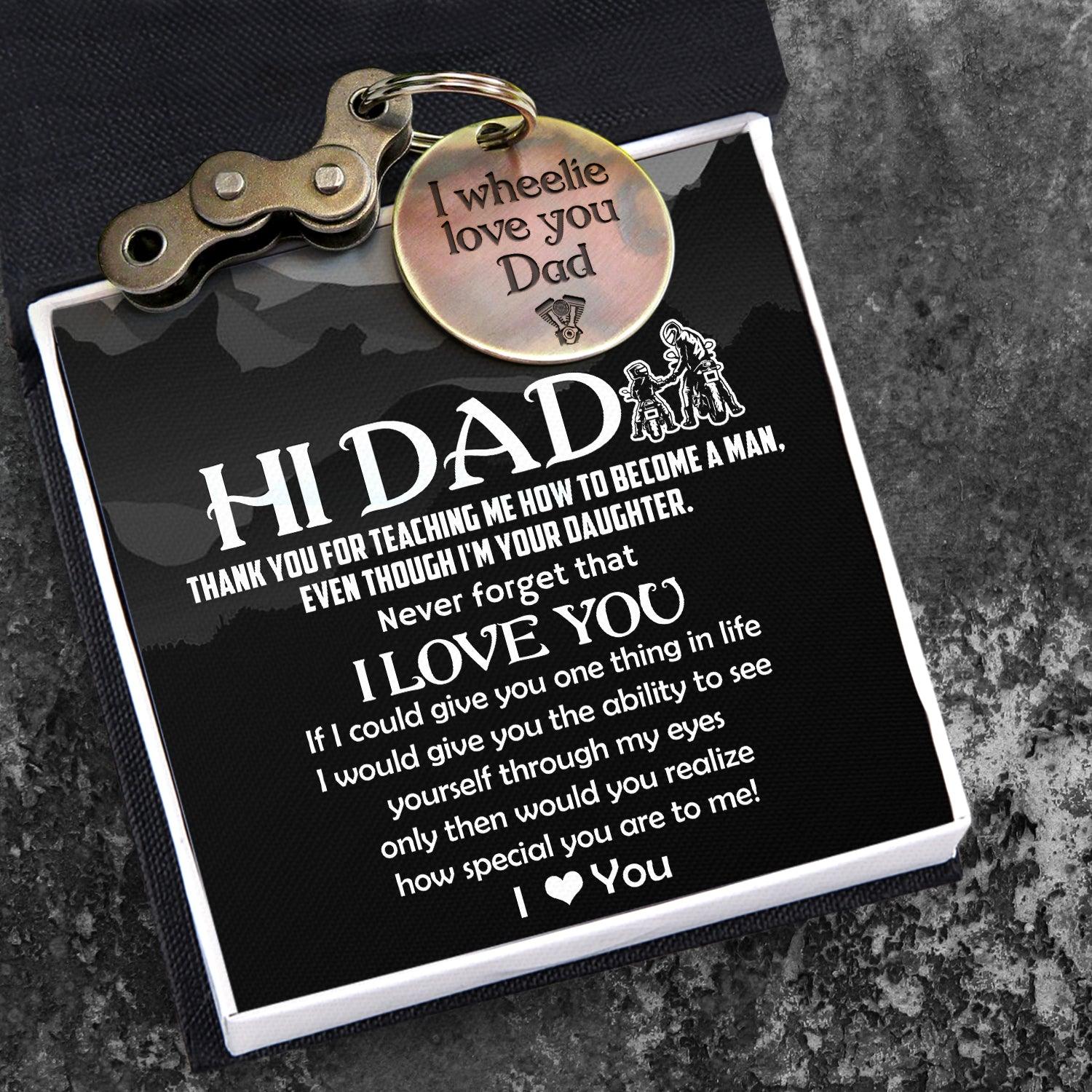 Motocross Keychain - Biker - To My Dad - From Daughter - How Special You Are To Me - Augkbf18007 - Gifts Holder