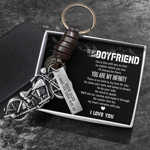 Motorcycle Keychain - To My Boyfriend - You Are My Infinity - Augkx12002 - Gifts Holder