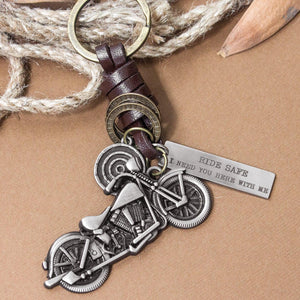 Motorcycle Keychain - To My Future Husband - Ride Safe I Need You Here With Me - Augkx24001 - Gifts Holder