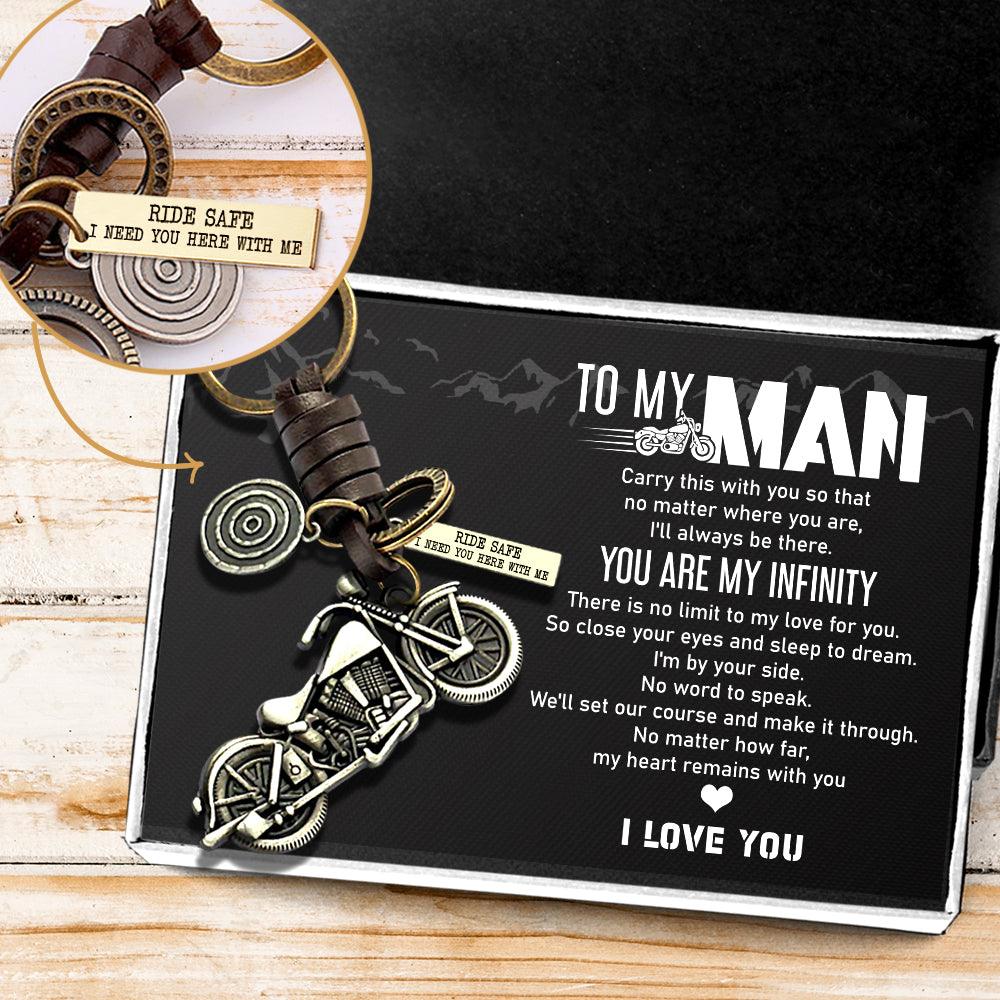 Motorcycle Keychain - To My Man - You Are My Infinity - Augkx26002 - Gifts Holder