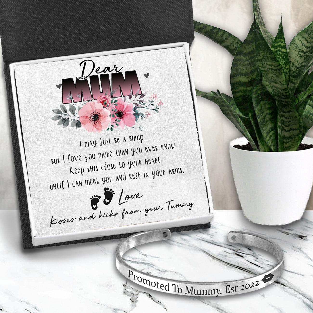 Mum Bracelet - Family - To My Mum-to-be - Kisses And Kicks From Your Tummy - Augbzf19006 - Gifts Holder