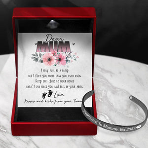 Mum Bracelet - Family - To My Mum-to-be - Kisses And Kicks From Your Tummy - Augbzf19009 - Gifts Holder