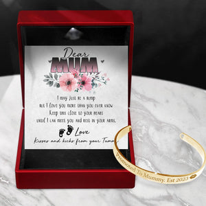 Mum Bracelet - Family - To My Mum-to-be - Kisses And Kicks From Your Tummy - Augbzf19009 - Gifts Holder