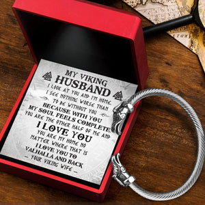 Norse Dragon Bracelet - Viking - To My Husband - You Are My Home - Augbzi14001 - Gifts Holder
