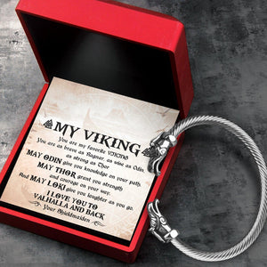 Norse Dragon Bracelet - Viking - To My Man - You Are My Favorite Viking - Augbzi26003 - Gifts Holder