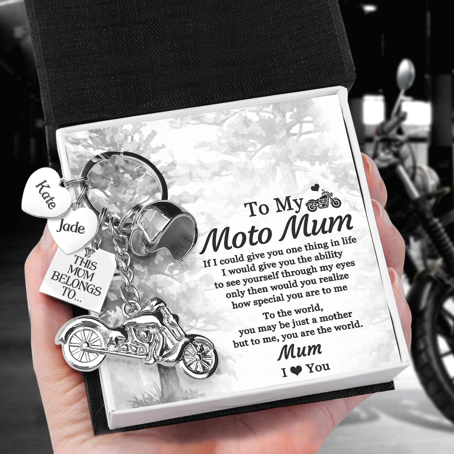 Personalised Classic Bike Keychain - Biker - To My Moto Mum - How Special You Are To Me - Augkt19005 - Gifts Holder