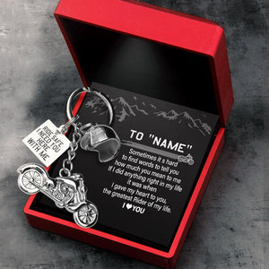 Personalised Classic Bike Keychain - To My Man - The Greatest Rider Of My Life - Augkt26001 - Gifts Holder