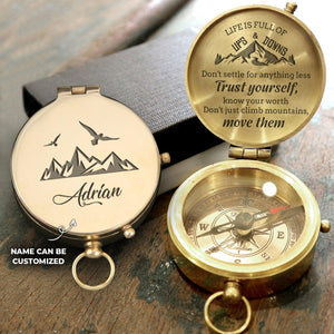 Personalised Engraved Compass - Travel - To My Son - To My Daughter - Augpb16001 - Gifts Holder