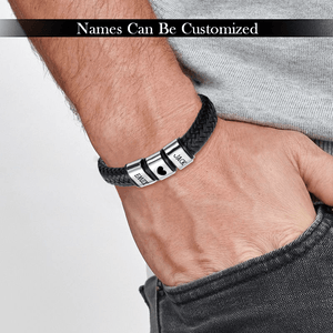 Personalised Leather Bracelet - Family - To My Boyfriend - I Will Forever And Always Be Yours - Augbzl12002 - Gifts Holder