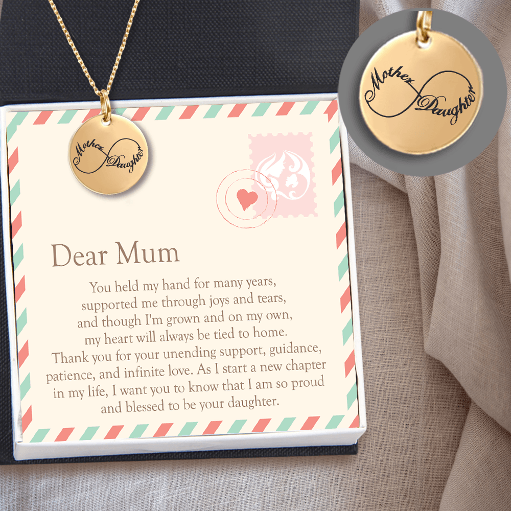 Round Necklace - Family - To My Mum - Thank You For Your Unending Support - Augnev19017 - Gifts Holder