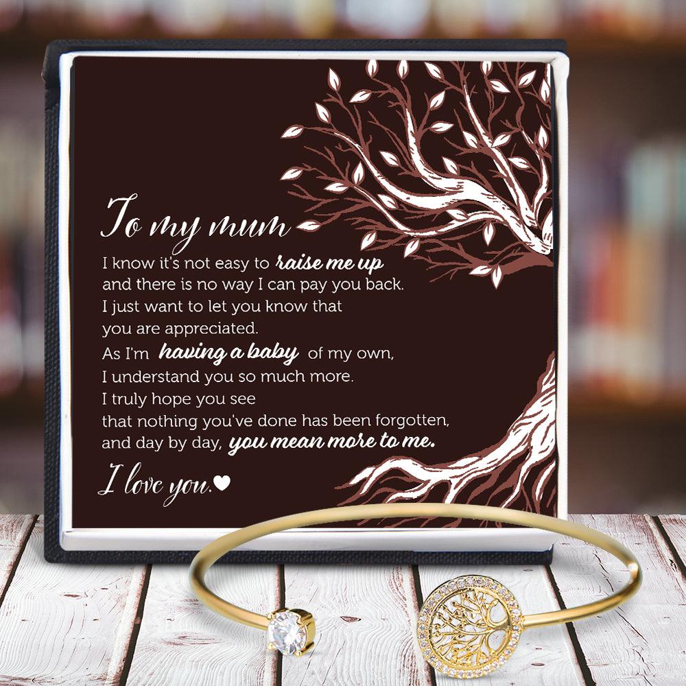 Tree Of Life Bracelet - Family - To My Mum - You Mean More To Me - Augbbd19002 - Gifts Holder