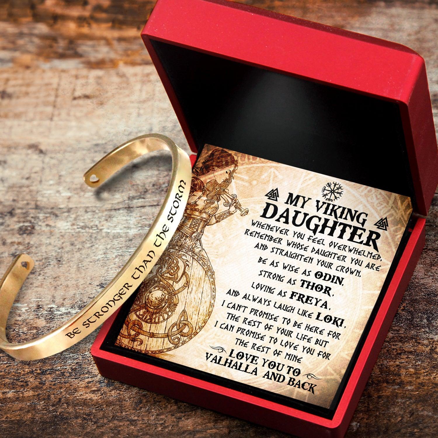 Viking Bracelet - Viking - To My Daughter - Straighten Your Crown - Augbzf17002 - Gifts Holder