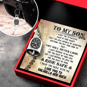 Viking Compass Bell - Viking - Biker - To My Son - You Will Never Lose - Augnzv16002 - Gifts Holder
