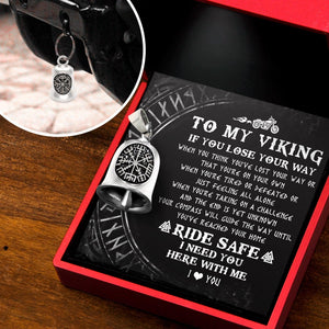 Viking Compass Bell - Viking - Biker - To My Viking - I Need You Here With Me - Augnzv26001 - Gifts Holder