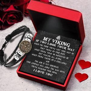 Viking Compass Bracelet - Viking - To Man - I Love You - Augbla26003 - Gifts Holder