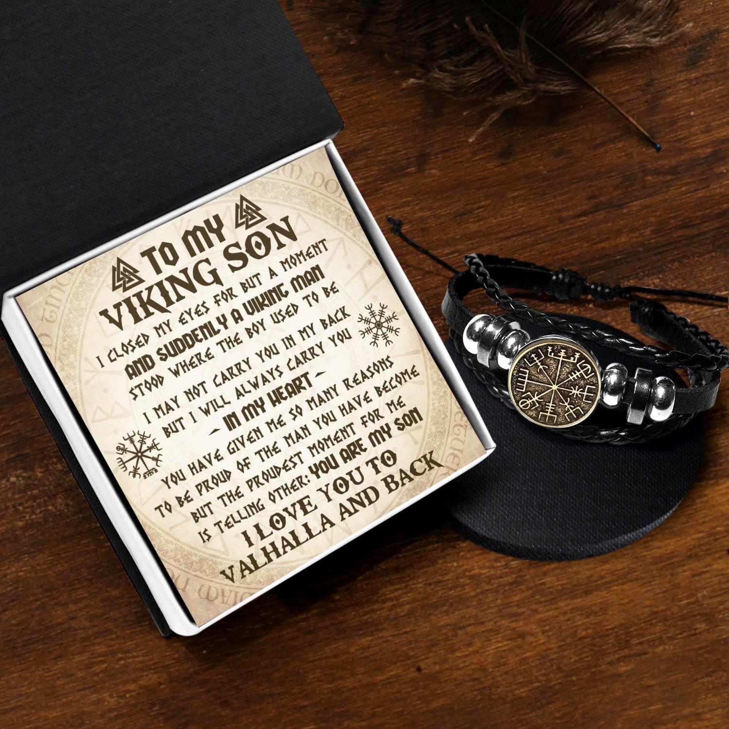 Viking Compass Bracelet - Viking - To My Viking Son - I Will Always Carry You In My Heart - Augbla16005 - Gifts Holder