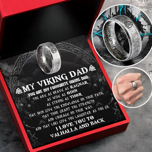 Viking Hammer Ring - Viking - To My Viking Dad - I Love You To Valhalla And Back - Augri18004 - Gifts Holder