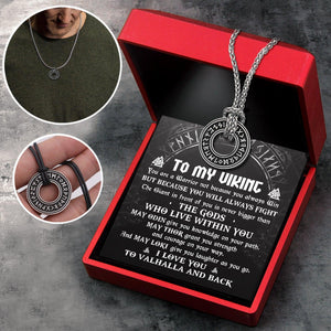 Viking Rune Necklace - Viking - To My Viking Man - You Are A Warrior - Augndy26001 - Gifts Holder