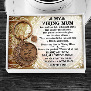 Vintage Moon Keychain - My Viking Mom - You Are My Favorite Viking Mom - Augkcb19002 - Gifts Holder