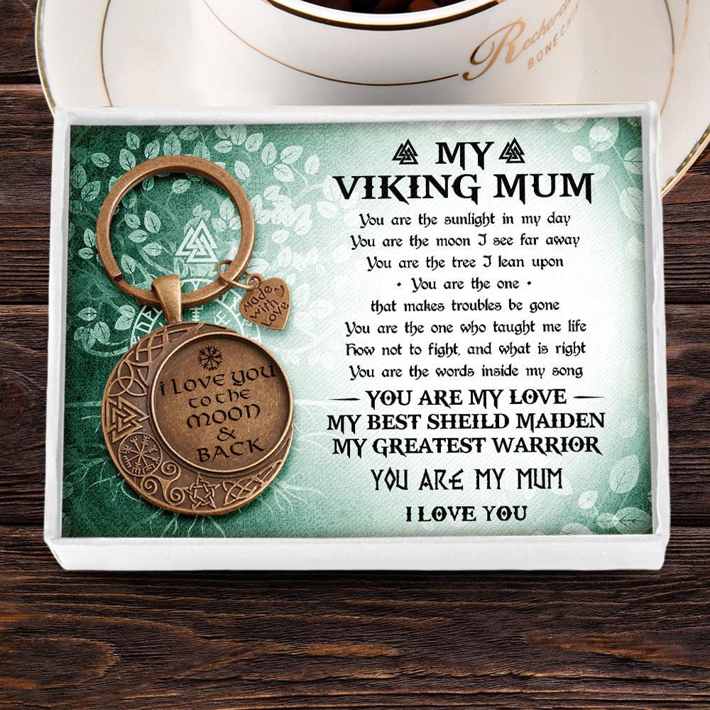 Vintage Moon Keychain - My Viking Mum - You Are My Mum - Augkcb19001 - Gifts Holder