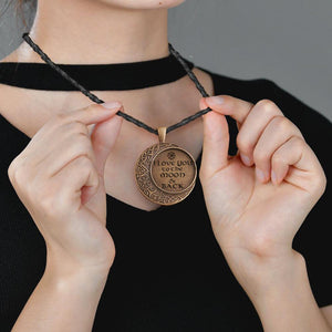 Vintage Moon Necklace - My Viking Mum - You Are My Favorite Viking Mum - Augnzi19002 - Gifts Holder