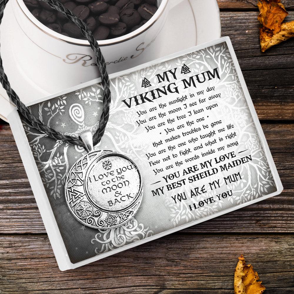 Vintage Moon Necklace - My Viking Mum - You Are My Mum - Augnzi19001 - Gifts Holder