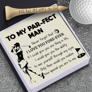 Wooden Golf Tee - Golf - To My Par-fect Man - How Special You Are To Me - Augah26001 - Gifts Holder