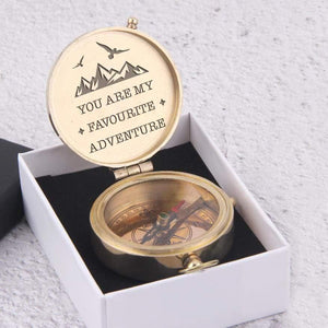 Engraved Compass - You Are My Favourite Adventure - Augpb26056 - Gifts Holder