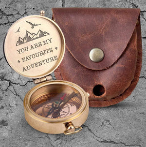 Engraved Compass - You Are My Favourite Adventure - Augpb26056 - Gifts Holder