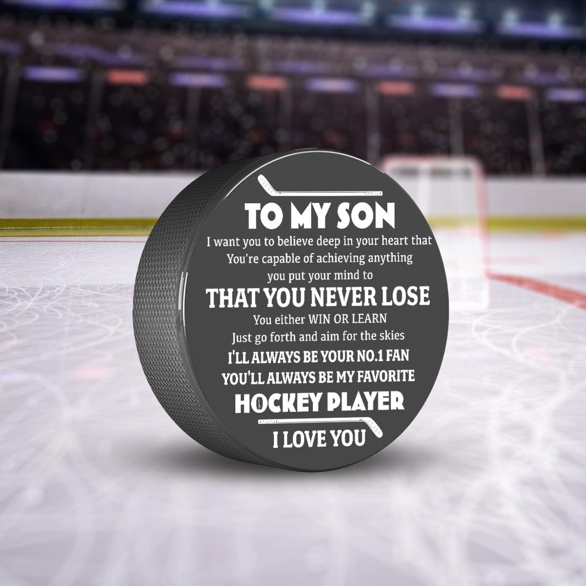 Hockey Puck - Hockey - To My Son - I'll Always Be Your No.1 Fan - Augai16003 - Gifts Holder