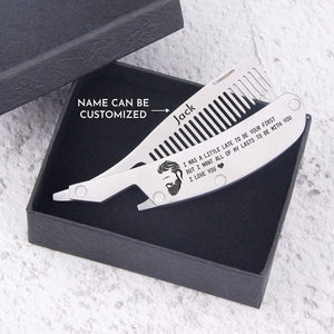 Personalised Folding Comb - My Beardiful - I Want All Of My Lasts To Be With You - Augec26002 - Gifts Holder