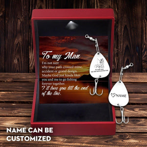 Personalized Engraved Fishing Hook - Fishing - To My Man - Forever Together - Augfa26017 - Gifts Holder