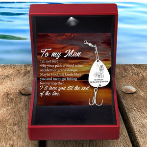 Personalized Engraved Fishing Hook - Fishing - To My Man - Forever Together - Augfa26017 - Gifts Holder