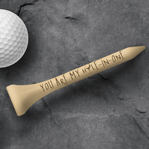 Wooden Golf Tee - Golf - To My Par-fect Boyfriend - I Love You Fore-ever - Augah12002 - Gifts Holder