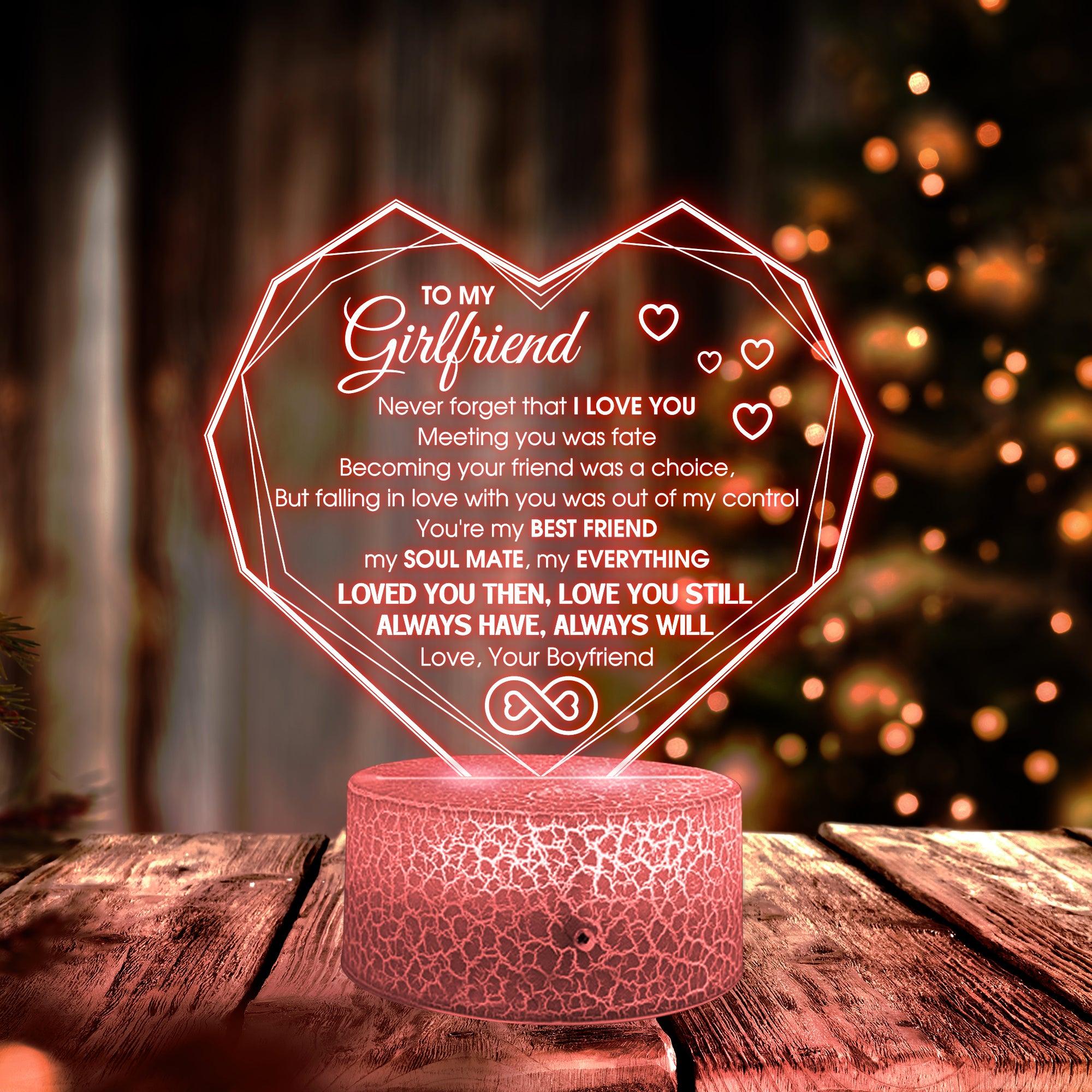 gors Custom Personalized Night Lamp Gift with Photo Text Friends Couple  Birthday Anniversary Valentine's Day Unique Night Light Gifts (Family) -  Amazon.com