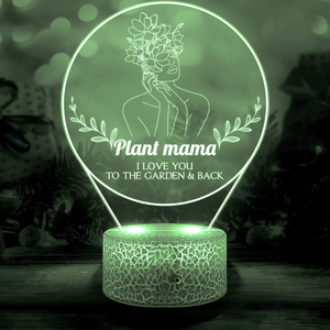 3D Led Light - Garden - To My Plant Mama - I Love You - Auglca19006 - Gifts Holder