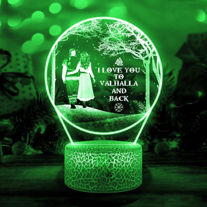 3D Led Light - Viking - To My Love - I Love You To Valhalla And Back - Auglca13004 - Gifts Holder