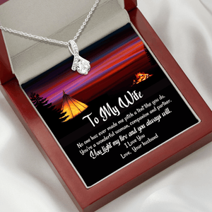 Alluring Beauty Necklace - Camping - To My Wife - I Love You - Ausnb15001 - Gifts Holder