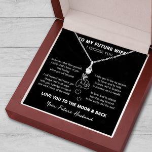 Alluring Beauty Necklace - Skull - To My Future Wife - Love You To The Moon & Back - Ausnb25001 - Gifts Holder