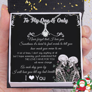 Alluring Beauty Necklace - Skull - To My One And Only - The Love I Have For You - Augnga13004 - Gifts Holder