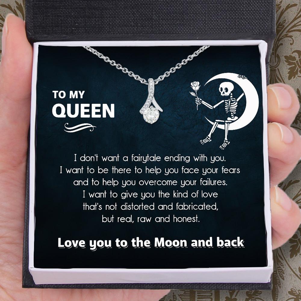 Alluring Beauty Necklace - Skull - To My Queen - Love You To The Moon And Back - Ausnb13007 - Gifts Holder