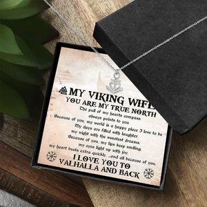 Anchor Necklace - Viking - To My Wife - I Love You To Valhalla And Back - Ausnc15006 - Gifts Holder