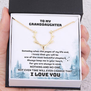 Antler Necklace - Hunting - To My Granddaughter - You Are Always In Mine - Augnt23001 - Gifts Holder