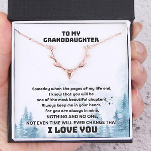 Antler Necklace - Hunting - To My Granddaughter - You Are Always In Mine - Augnt23001 - Gifts Holder