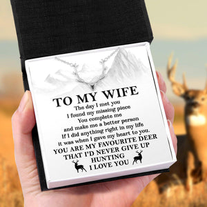 Antler Necklace - Hunting - To My Wife - You Are My Favourite Deer - Augnt15007 - Gifts Holder