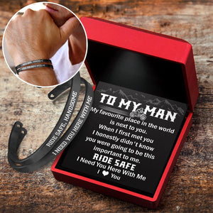 Biker Couple Bracelets - Biker - To My Man - I Love You - Augbt26017 - Gifts Holder