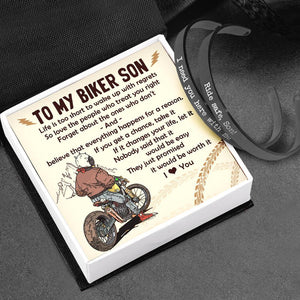 Biker Couple Bracelets - Biker - To My Son - I Love You - Augbt16005 - Gifts Holder