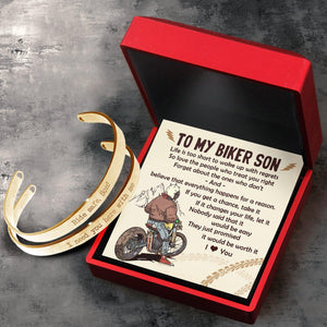 Biker Couple Bracelets - Biker - To My Son - I Love You - Augbt16005 - Gifts Holder