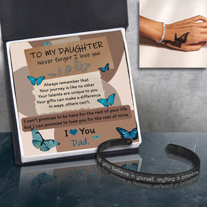 Bracelet - Butterfly - From Dad - To My Daughter - I Love You - Augbzf17016 - Gifts Holder