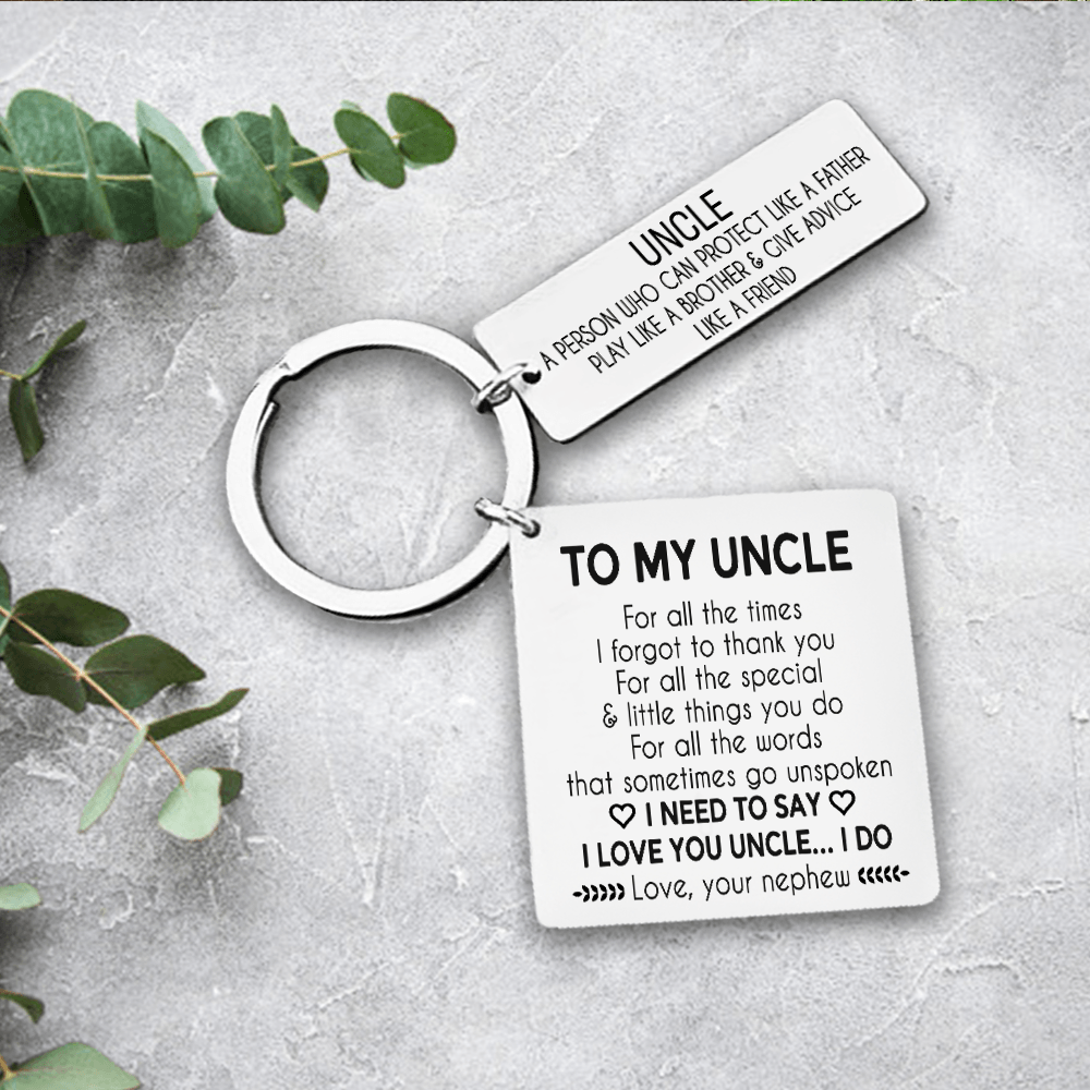 Calendar Keychain - Family - To My Uncle - For All The Times I Forgot To Thank You - Augkr29004 - Gifts Holder